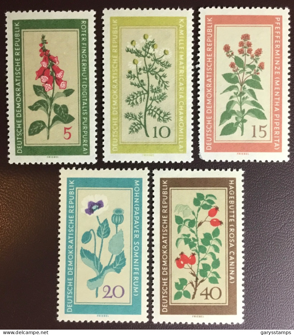 East Germany 1960 Medicinal Plants MNH - Plantes Médicinales