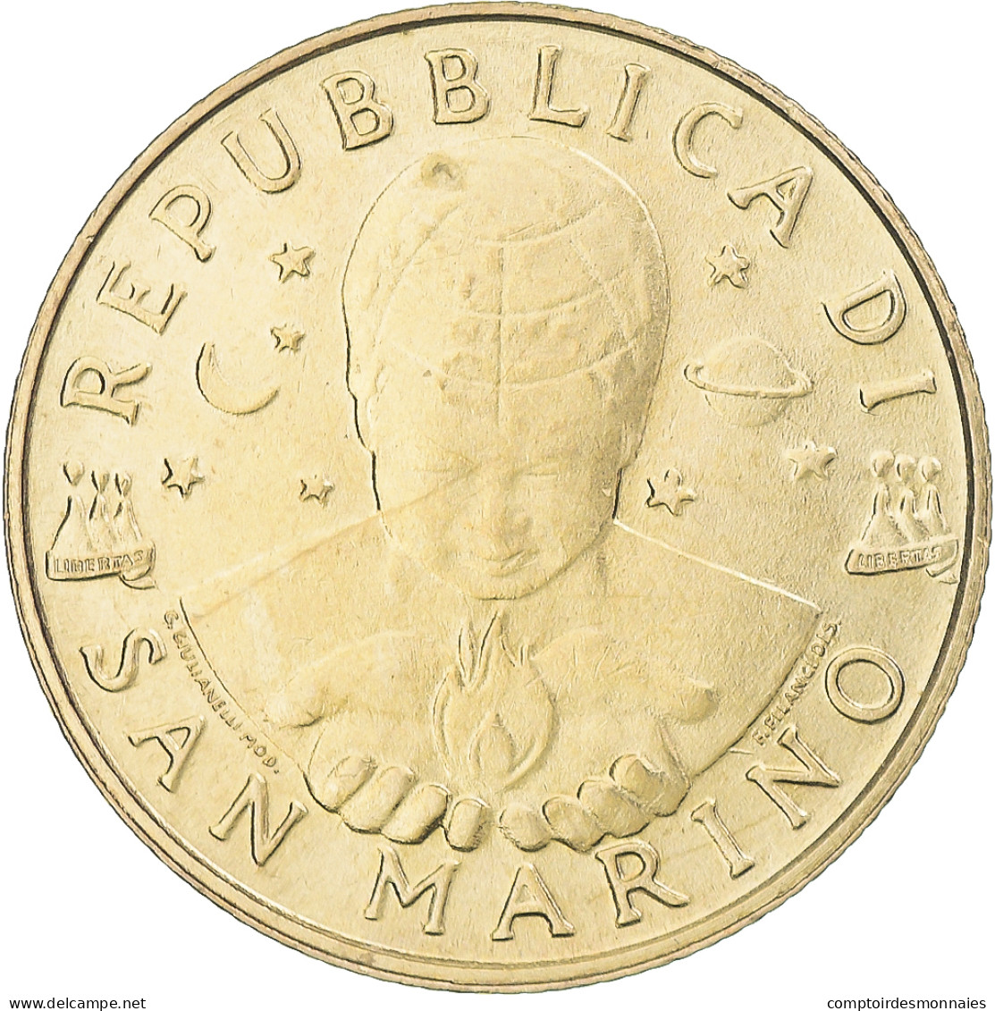 Monnaie, Saint Marin , 200 Lire, 1997, SPL, Bronze-Aluminium, KM:366 - San Marino