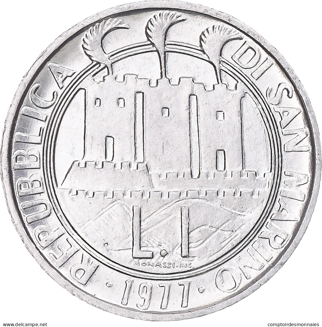 Monnaie, Saint Marin , Lira, 1977, F.A.O., SUP, Aluminium, KM:63 - San Marino