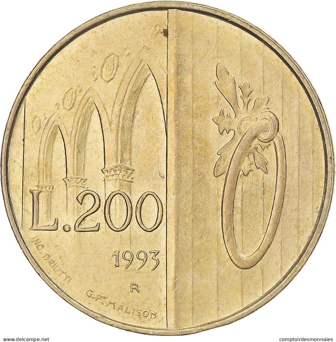 Monnaie, Saint Marin , 200 Lire, 1993, TTB, Bronze-Aluminium, KM:300 - San Marino