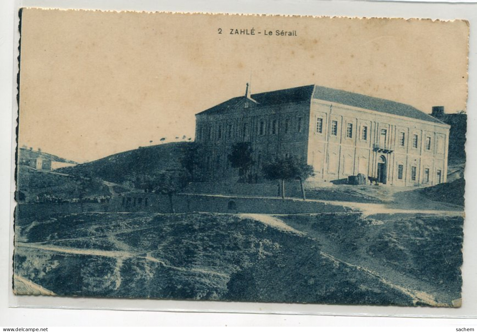LIBAN ZAHLE Le Sérail Batiments écrite En 1926 Depuis Rachaya    /D22 2021 - Liban