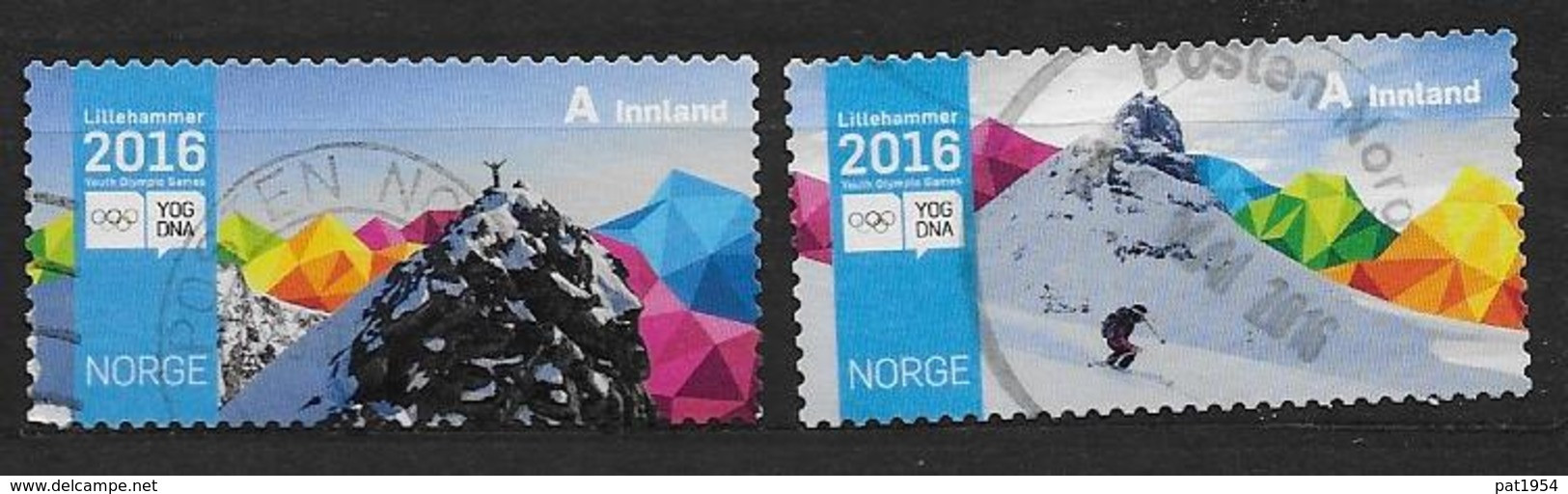 Norvège 2016 N°1840/1841 Oblitérés Lillehammer - Gebraucht