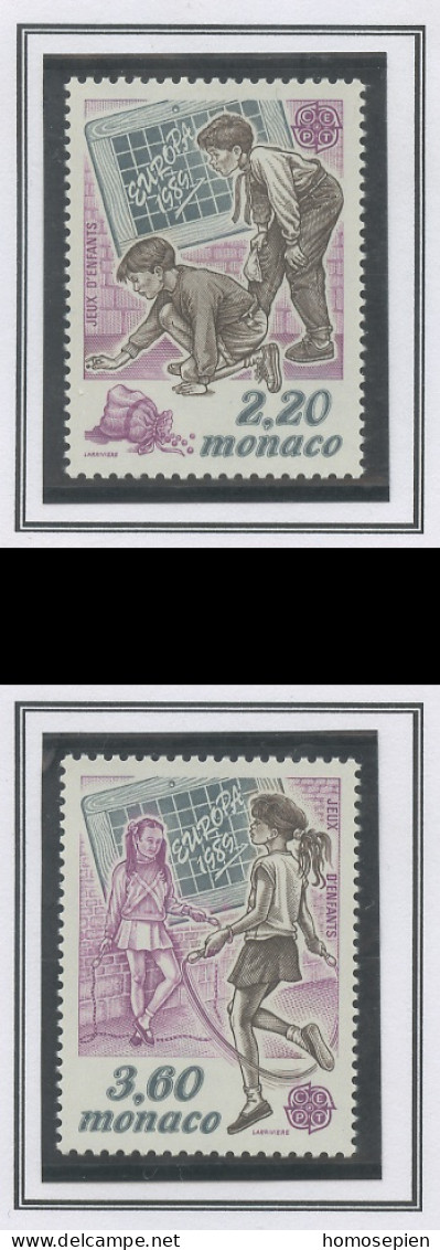 Europa CEPT 1989 Monaco Y&T N°1686 à 1687 - Michel N°1919 à 1920 *** - 1989