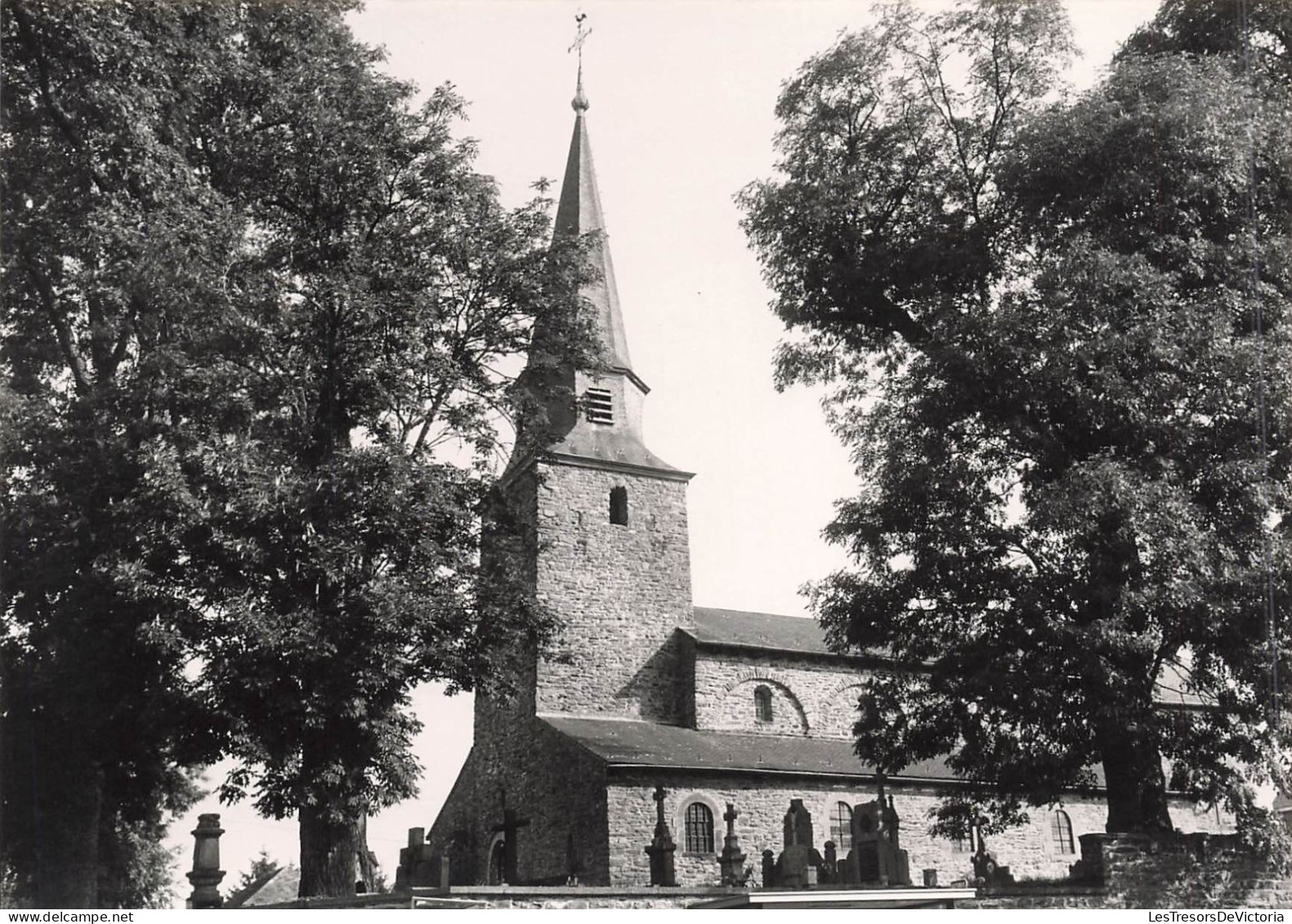 BELGIQUE - Gouvy - Cherain -  Vue Générale De L'église - Carte Postale Ancienne - Gouvy