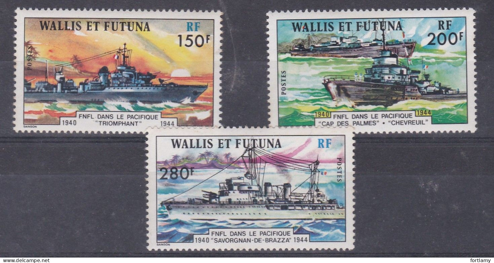 LOT 360 WALLIS ET FUTUNA   N°210 - 211 - 212 ** - Nuovi