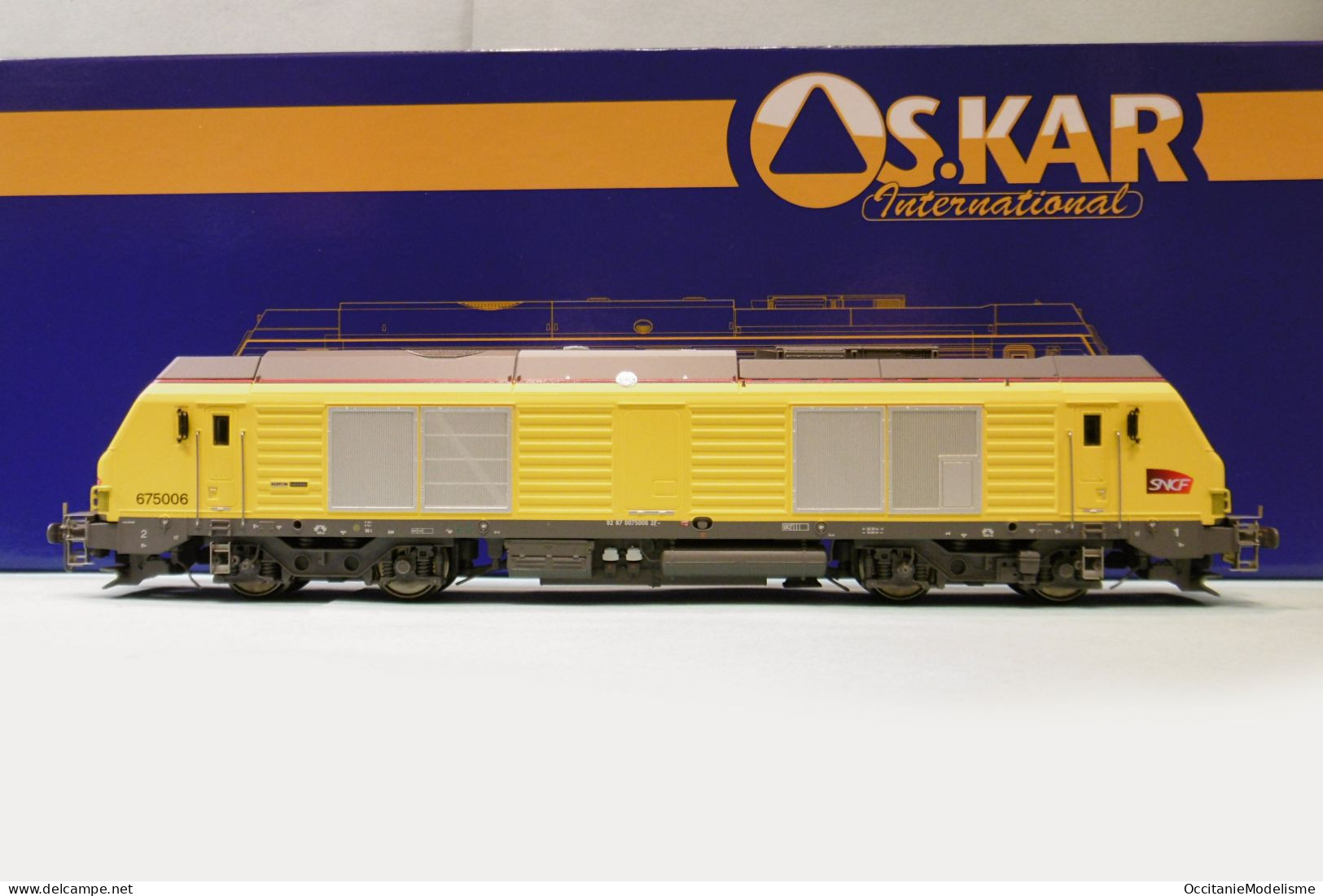 Oskar - Locomotive Diesel BB 75006 SNCF Infra Réf. OS7503 Neuf NBO HO 1/87 - Locomotoras