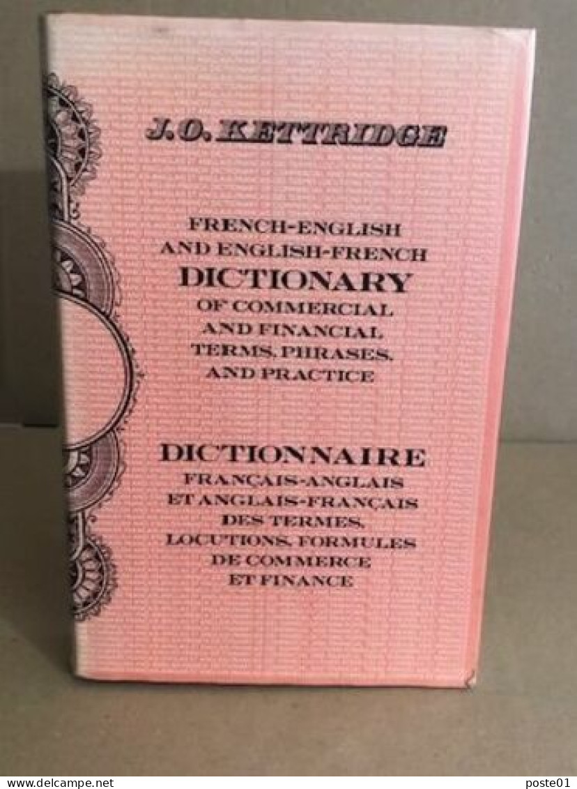 Dictionnaire Français -anglais Et Anglais Français Des Termes Ocutions Formules De Commerce Et Finance / Bilingue - Woordenboeken