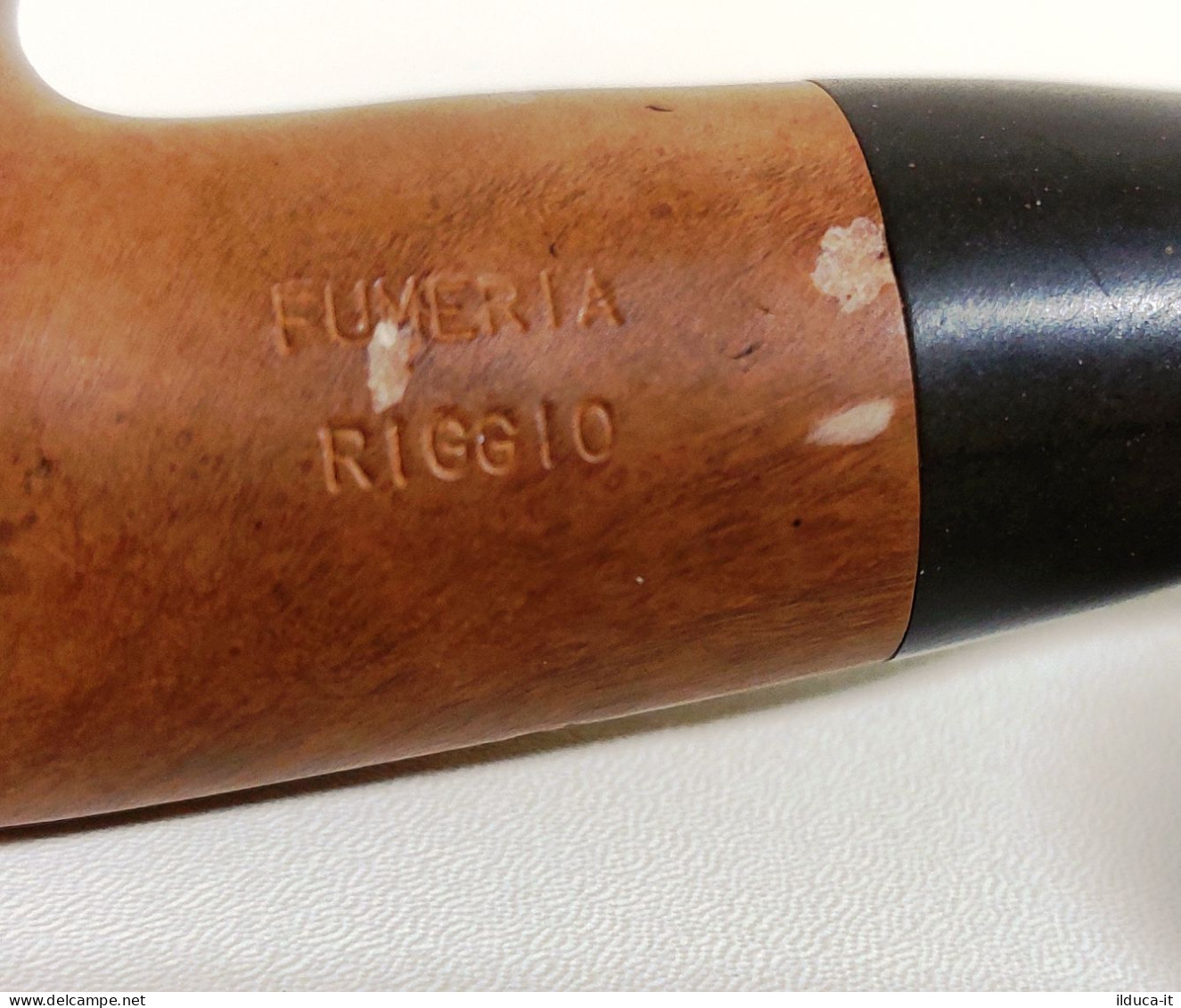 40114 Pipa FUMERIA RIGGIO - Made In Italy - Pipa Fumata - Heather Pipes