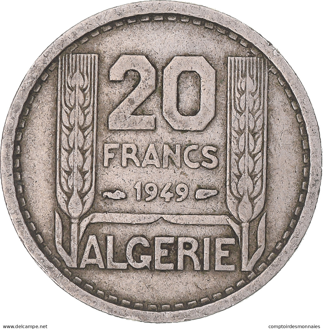 Monnaie, Algérie, 20 Francs, 1949, Paris, TB+, Cupro-nickel, KM:91 - Otros & Sin Clasificación