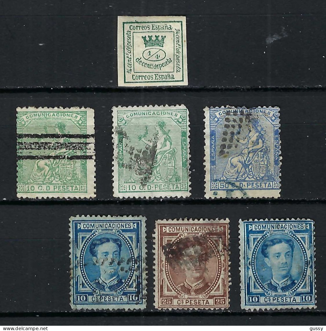 ESPAGNE Ca.1873-75: Lot D' Obl. - Used Stamps