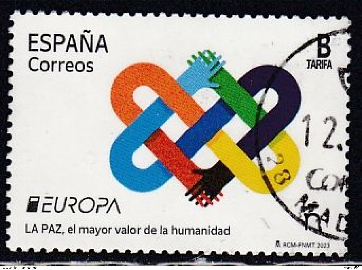 2023-ED. 5659 - Europa. La Paz Como Mayor Valor De La Humanidad- USADO - Used Stamps