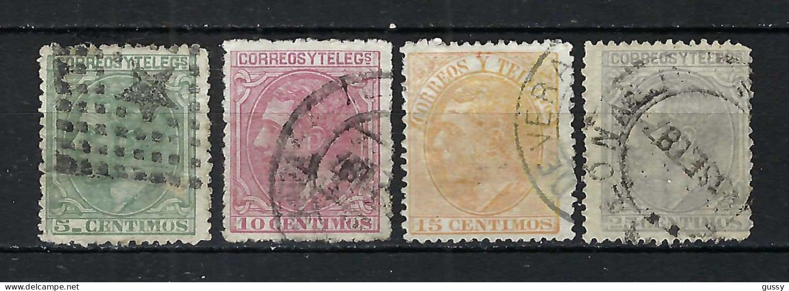 ESPAGNE Ca.1879-82: Lot D' Obl. - Used Stamps