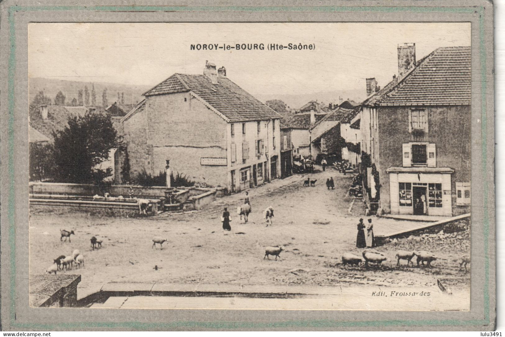 CPA - NOROY-le-BOURG (70) - Aspect Du Carrefour, De La Fontaine-Abreuvoir Et Du Tabac Dans Les Années 20 - Noroy-le-Bourg