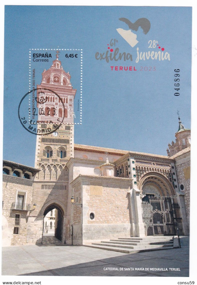 2023-ED. 5653 - EXFILNA 2023. Teruel. Catedral De Santa Maria De Mediavilla- USADO - Usati