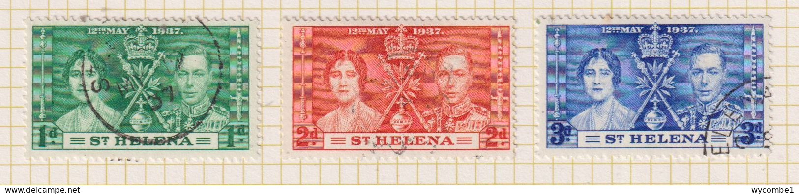 ST HELENA  - 1937 Coronation Set  Used As Scan - Saint Helena Island