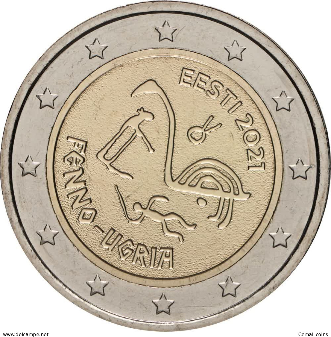 2 Euro 2021 Finno-Ugric Peoples UNC - Estonie