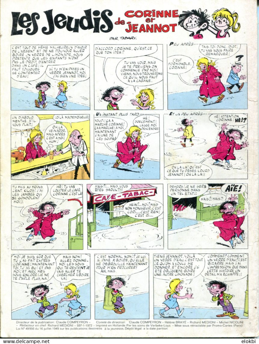 Pif Gadget N°181 Bis - Les Pionniers De L'Espérance "Le Jour Où La Terre Se Rendit" - Teddy Ted " ...Tom Tomway" - - Pif Gadget