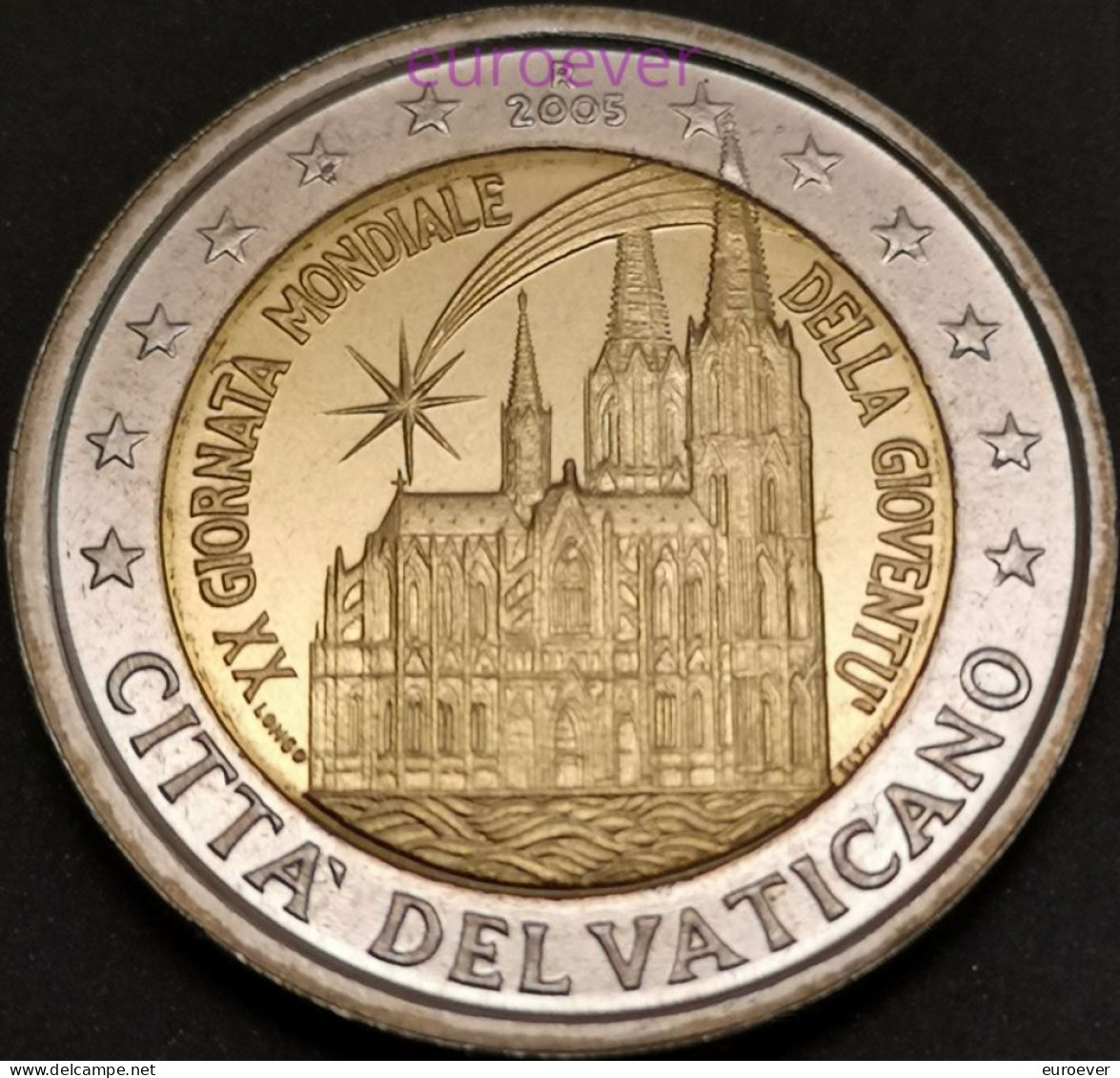 2 Euro Gedenkmünze 2005 Nr. 8 - Vatikan / Vatican - Weltjugendtag Köln BU Aus Blister - Vaticaanstad