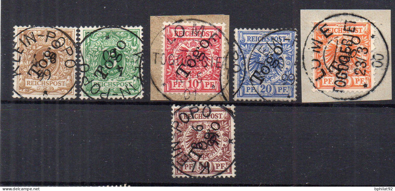 !!! TOGO, SERIE N°1/6 OBLITEREE - Used Stamps