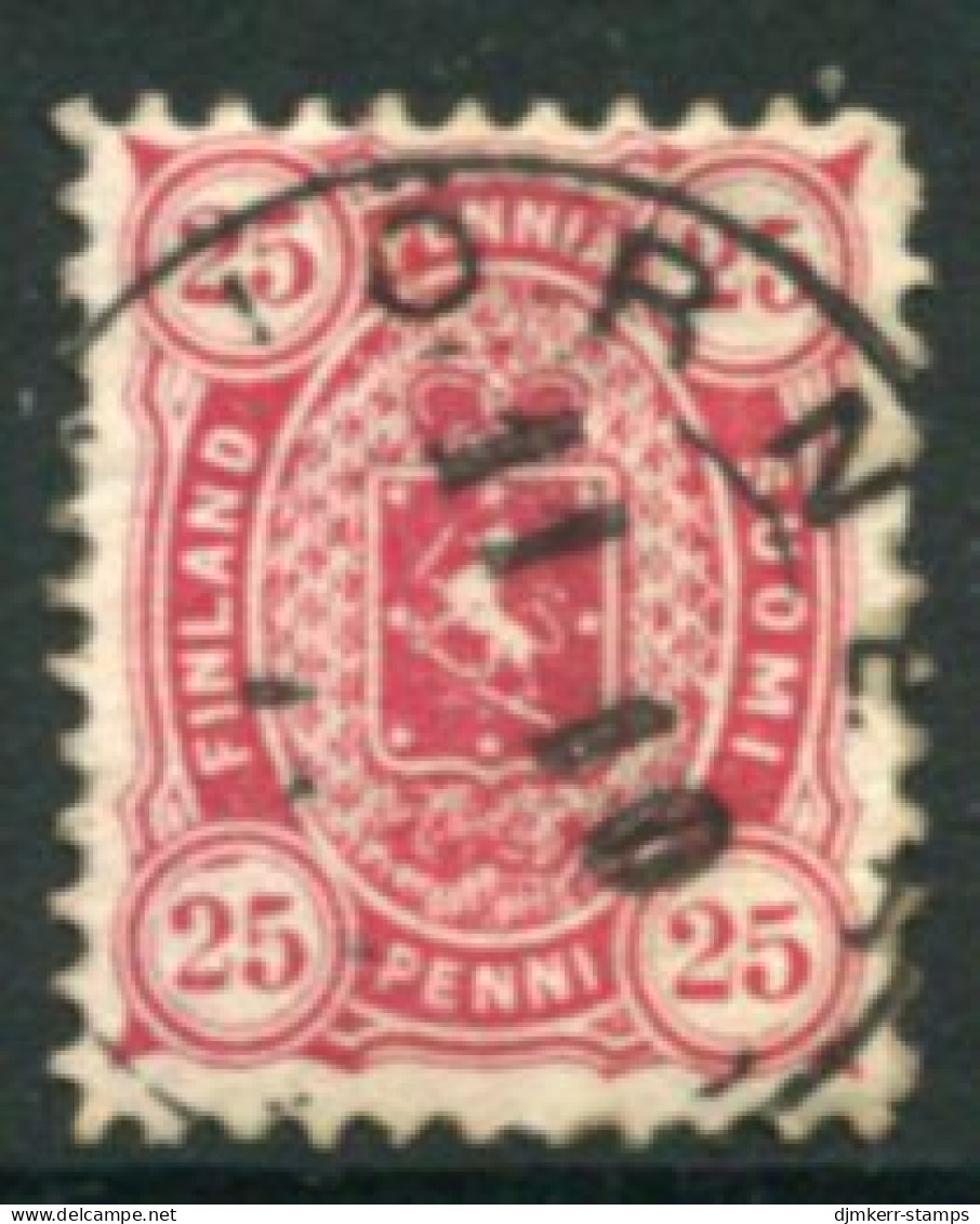 FINLAND 187p 25 P. Perforated 11 Used  Michel 17 Ay - Oblitérés