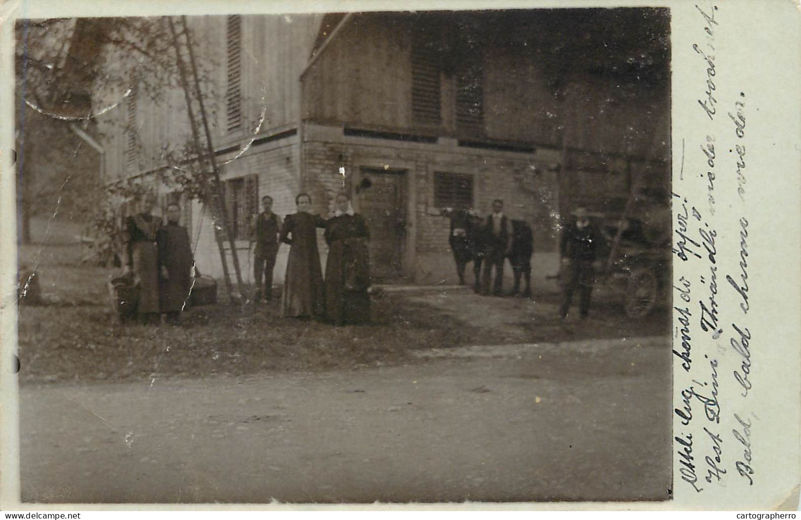 Carte Foto Suisse A Identifier Horgen 1907 - Horgen