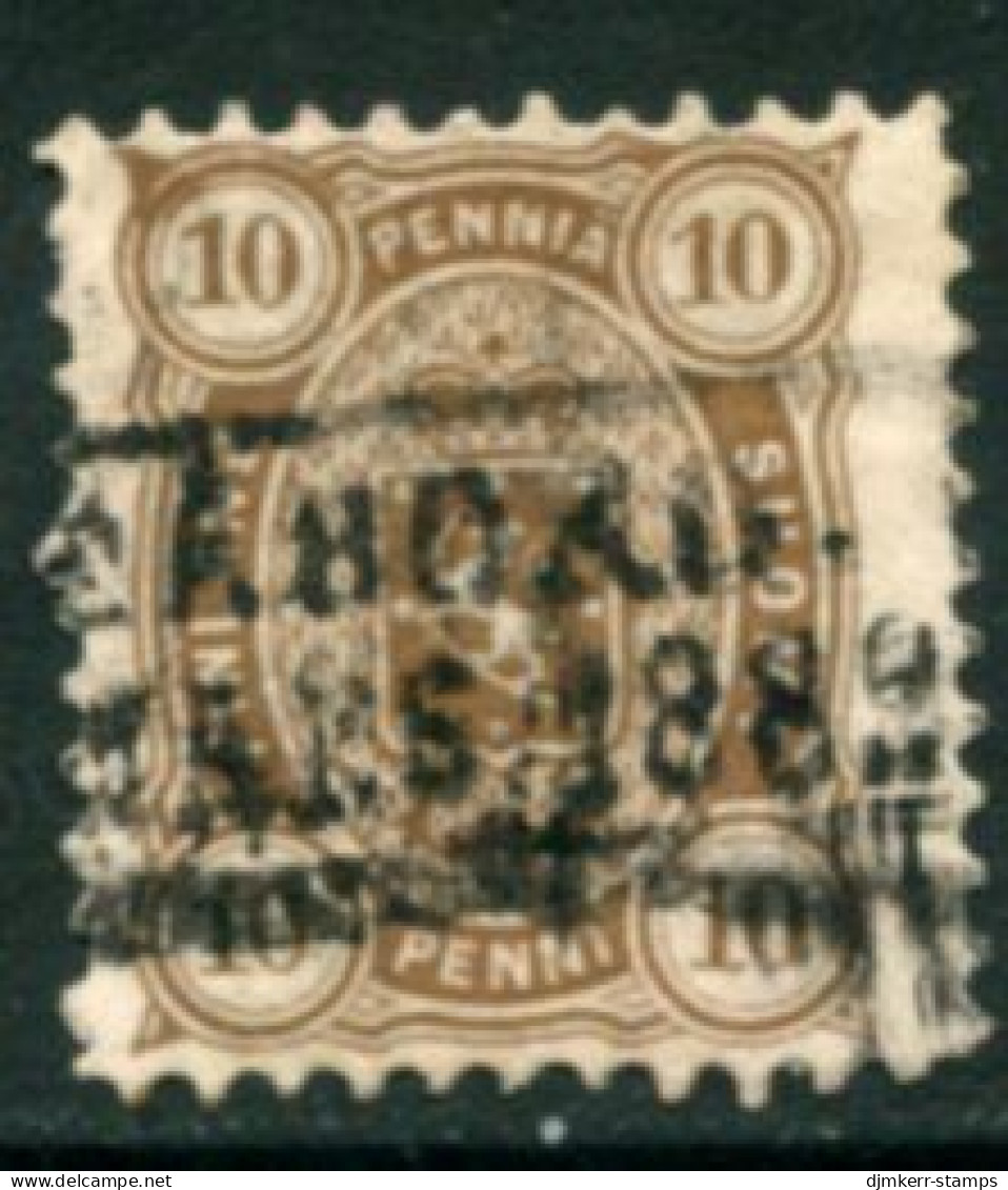 FINLAND 1875 10 P. Perforated 11 Used  Michel 15 Ay - Used Stamps
