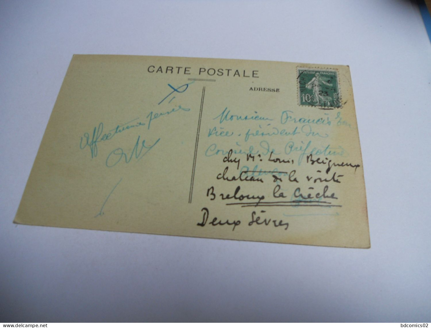 DEP 37 INDRE ET LOIRE CARTE ANCIENNE EN NOIR ET BLANC DE 1923 CHAMPIGNY SUR VEUDE LA SAINTE CHAPELLE DE ST LOUIS FONDEE - Champigny-sur-Veude