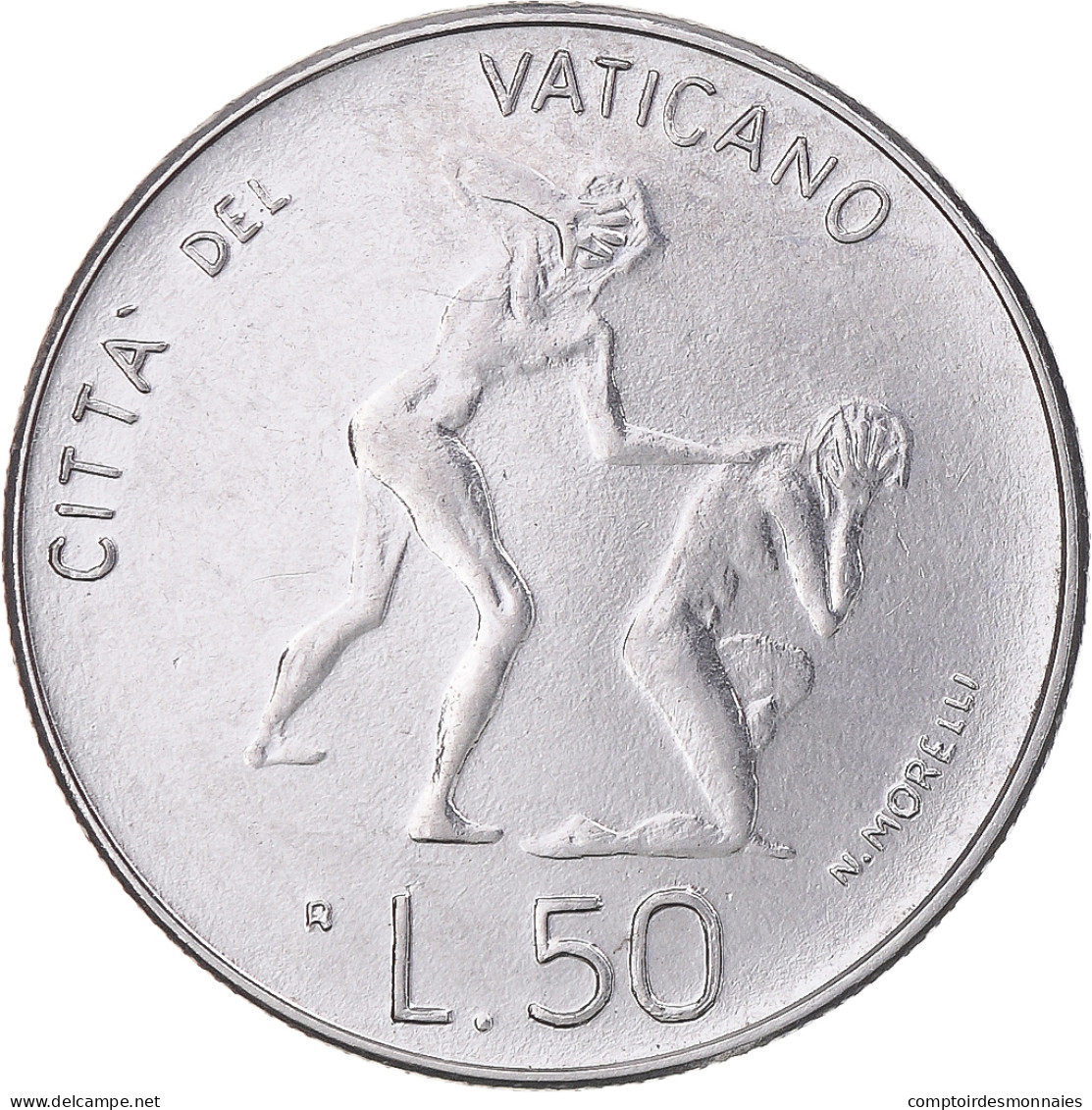 Monnaie, Cité Du Vatican, John Paul II, 50 Lire, 1983, Roma, SPL, Acier - Vatican