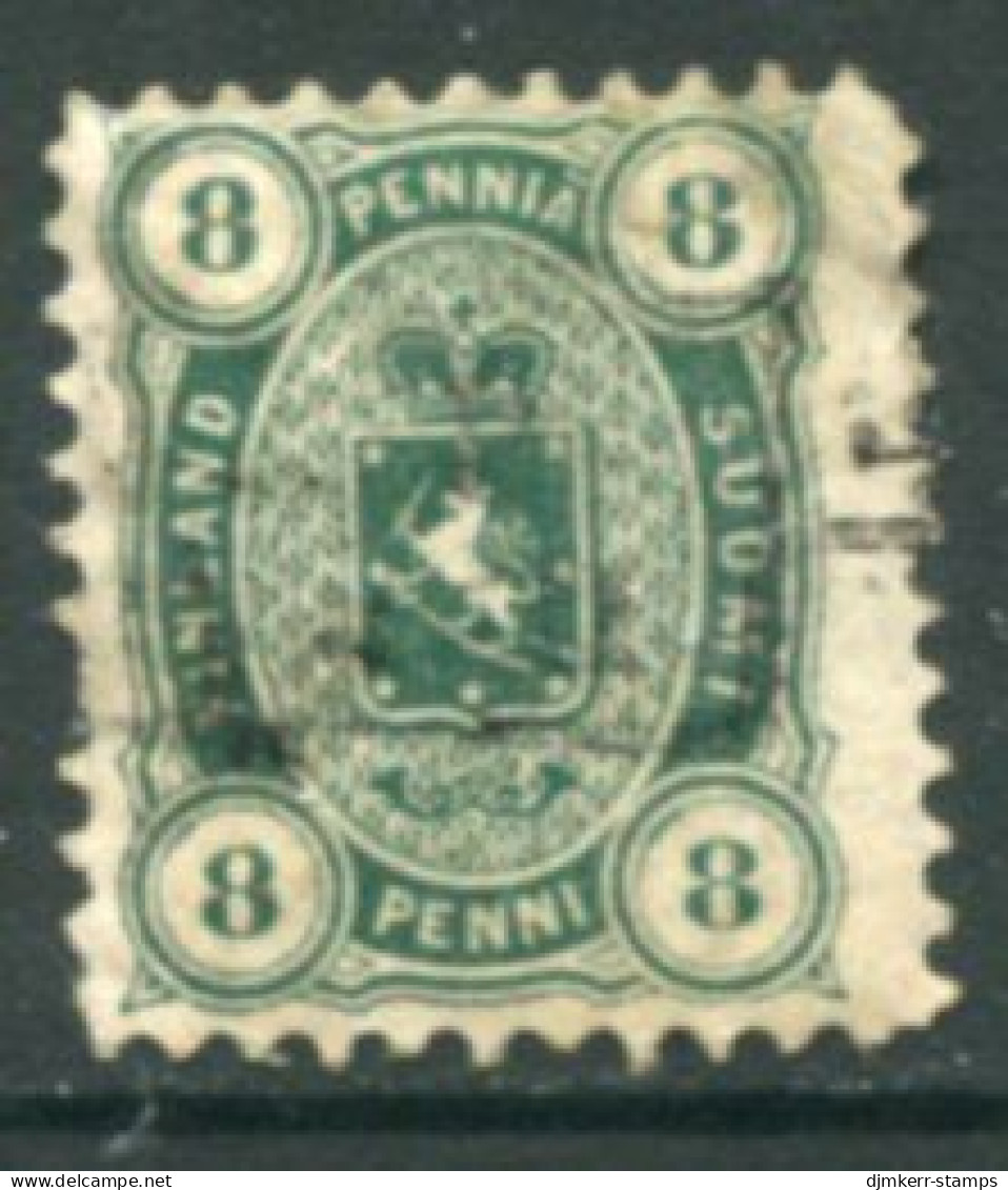 FINLAND 1875 8 P. Perforated 11 Used.  Michel 14 Ayc - Gebraucht
