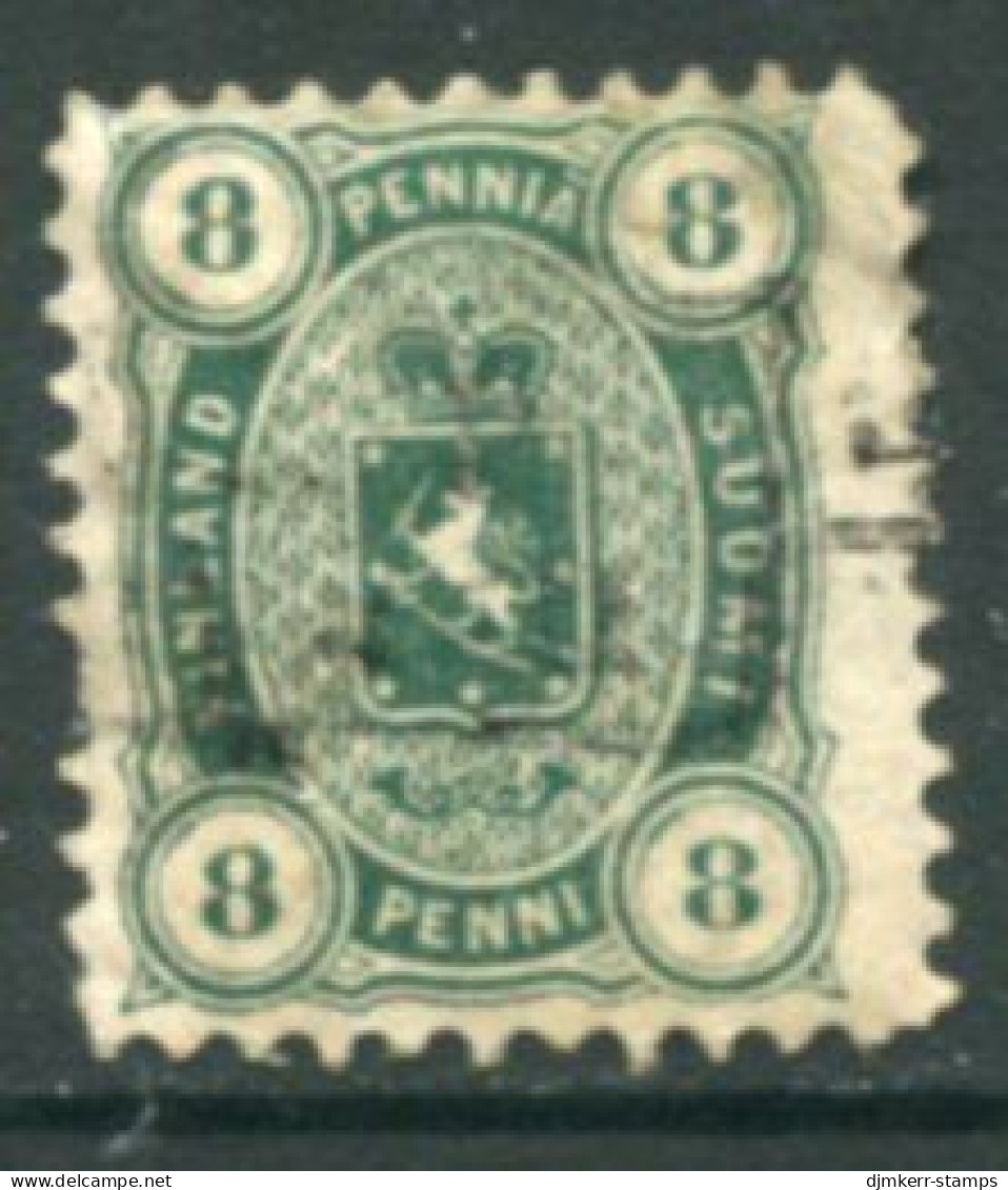 FINLAND 1875 8 P. Perforated 11 Used.  Michel 14 Ayc - Gebruikt