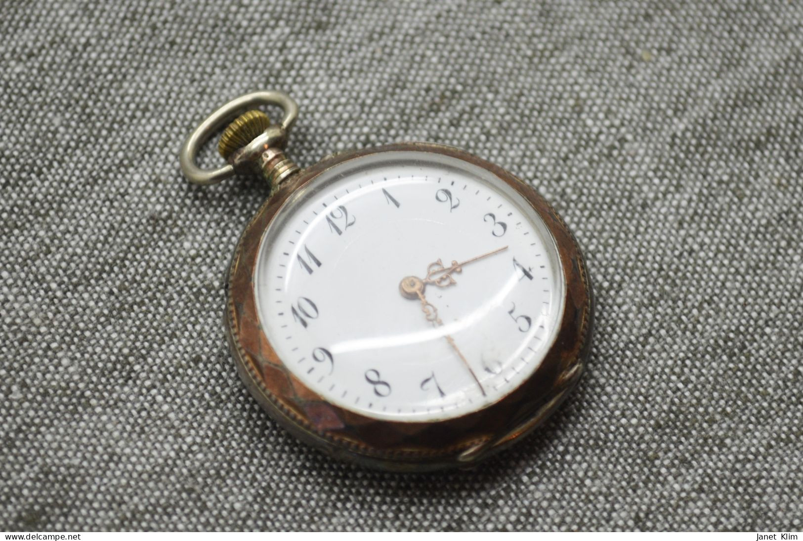 Vintage Silver Pocket Watch- Works - Wandklokken