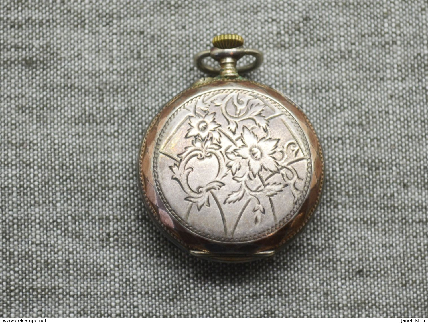 Vintage silver pocket watch- works