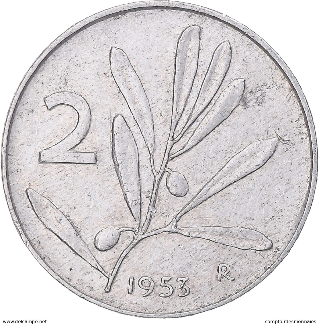 Monnaie, Italie, 2 Lire, 1953, Rome, TTB, Aluminium, KM:94 - 2 Liras