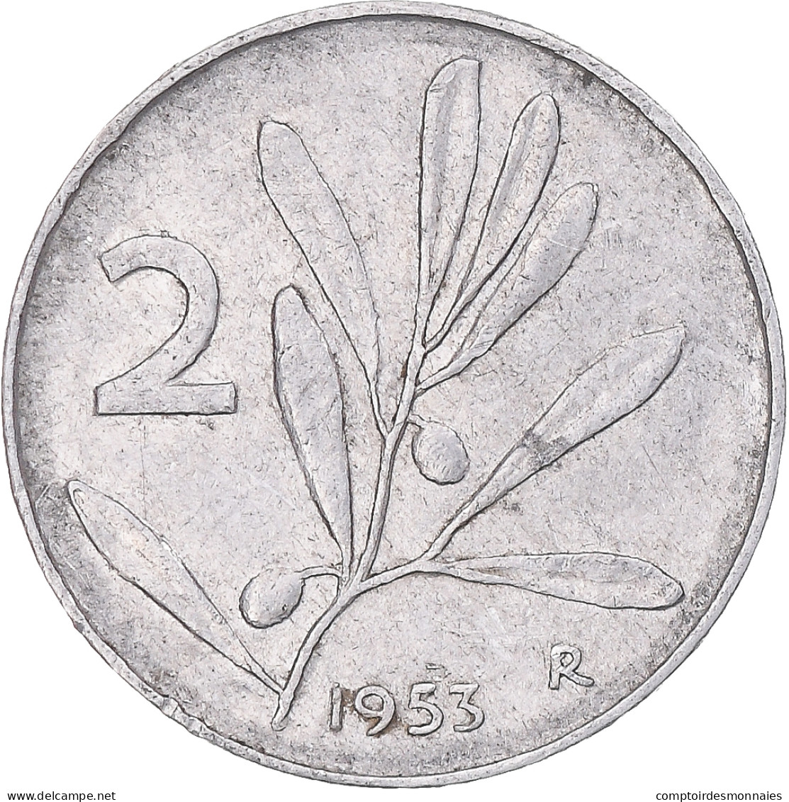 Monnaie, Italie, 2 Lire, 1953, Rome, TTB, Aluminium, KM:94 - 2 Liras