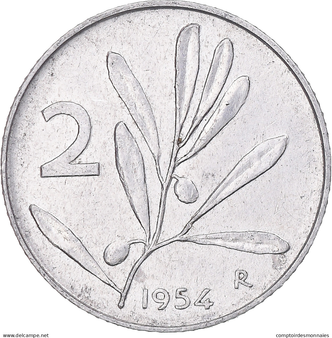 Monnaie, Italie, 2 Lire, 1954, Rome, TTB+, Aluminium, KM:91 - 2 Lire