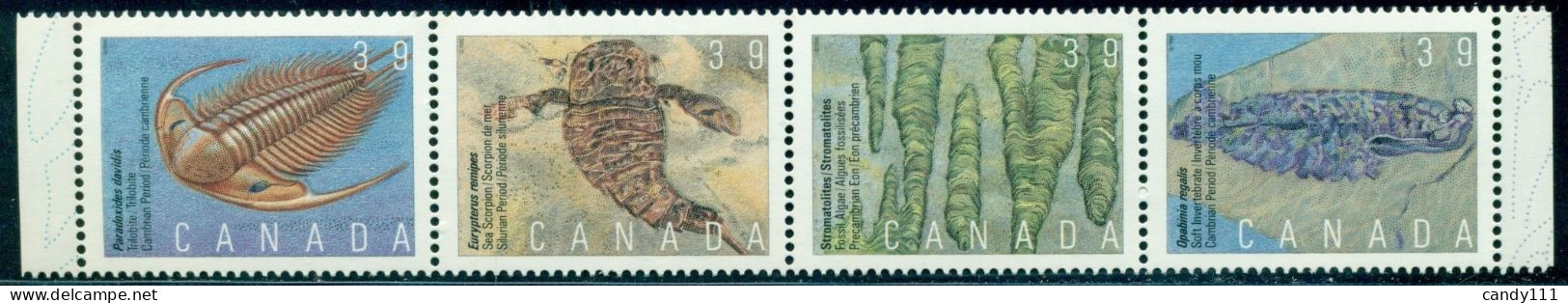 1990 Prehistoric Life,algae,Invertebrate,sea Scorpion,Trilobite,M.1187,MNH - Vor- Und Frühgeschichte