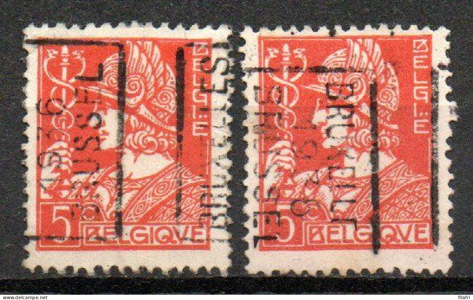 6046 Voorafstempeling Op Nr 336 - BRUXELLES 1936 BRUSSEL - Positie A & B - Roulettes 1930-..