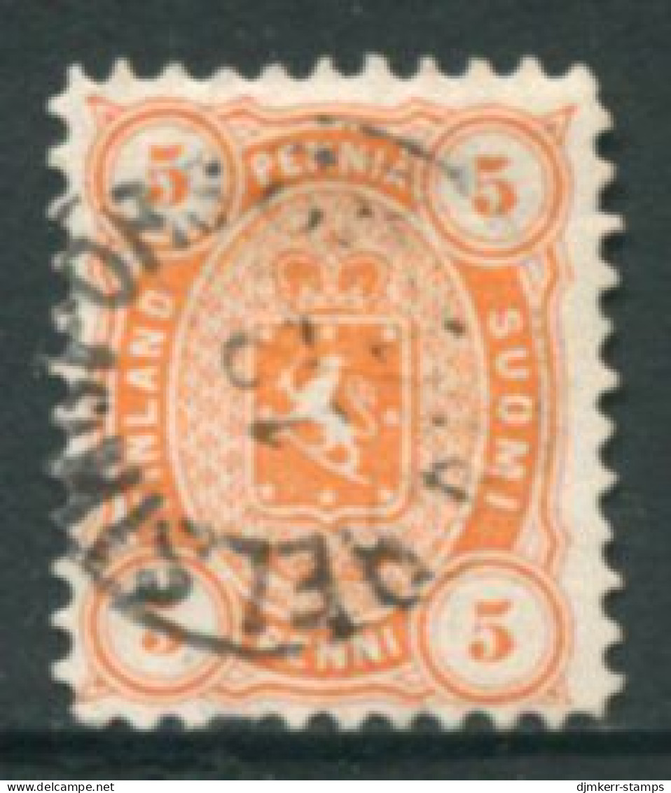 FINLAND 1875 5 P. Perforated 11 Used  Michel 13 Ayb - Used Stamps