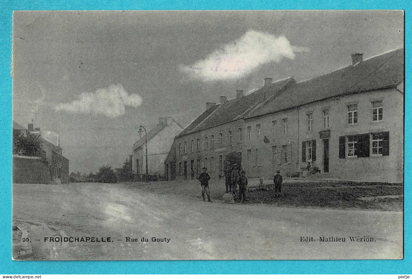 * Froidchapelle (Hainaut - La Wallonie) * (Edit Mathieu Wérion, Nr 20) Rue Du Gouty, Animée, Enfants, TOP, Rare - Froidchapelle