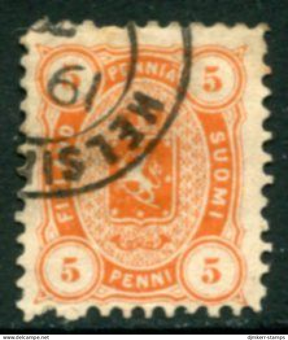 FINLAND 1875 5 P. Perforated 11 Used  Michel 13 Ayb - Used Stamps