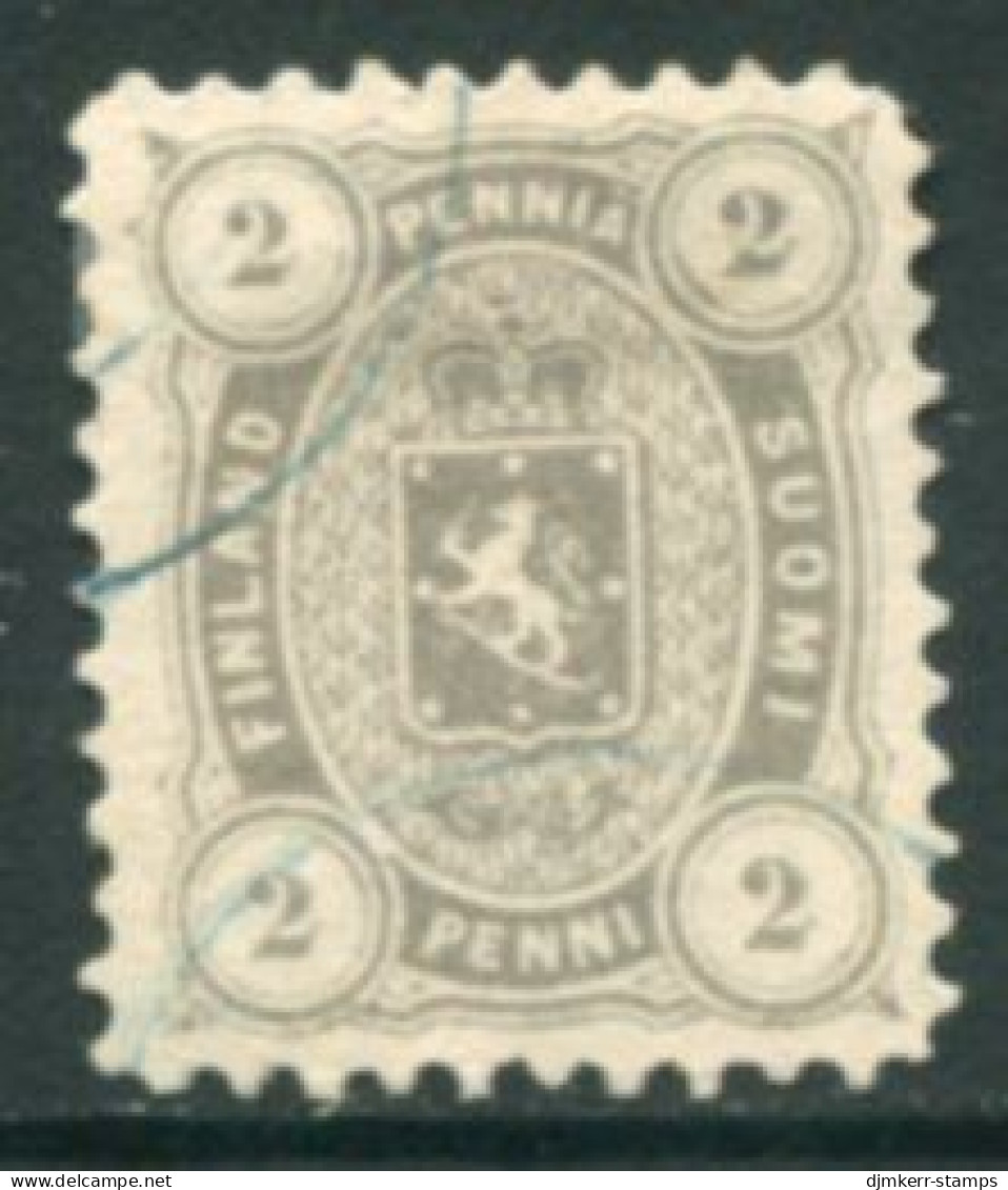 FINLAND 1875 2 P. Perforated 11 Used  Michel 12 Ayb - Usados