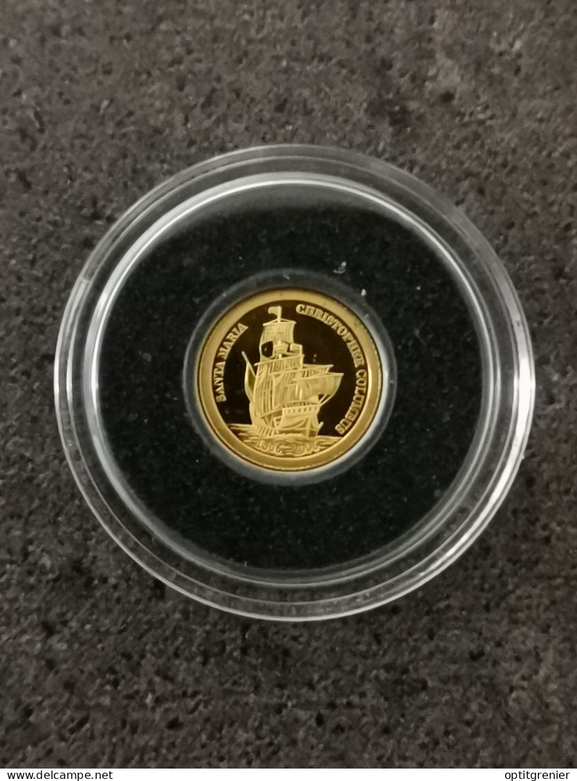 1 DOLLAR OR 999 0.5g 2006 SANTA MARIA CHRISTOPHE COLOMB PALAU / PALAOS GOLD - Palau