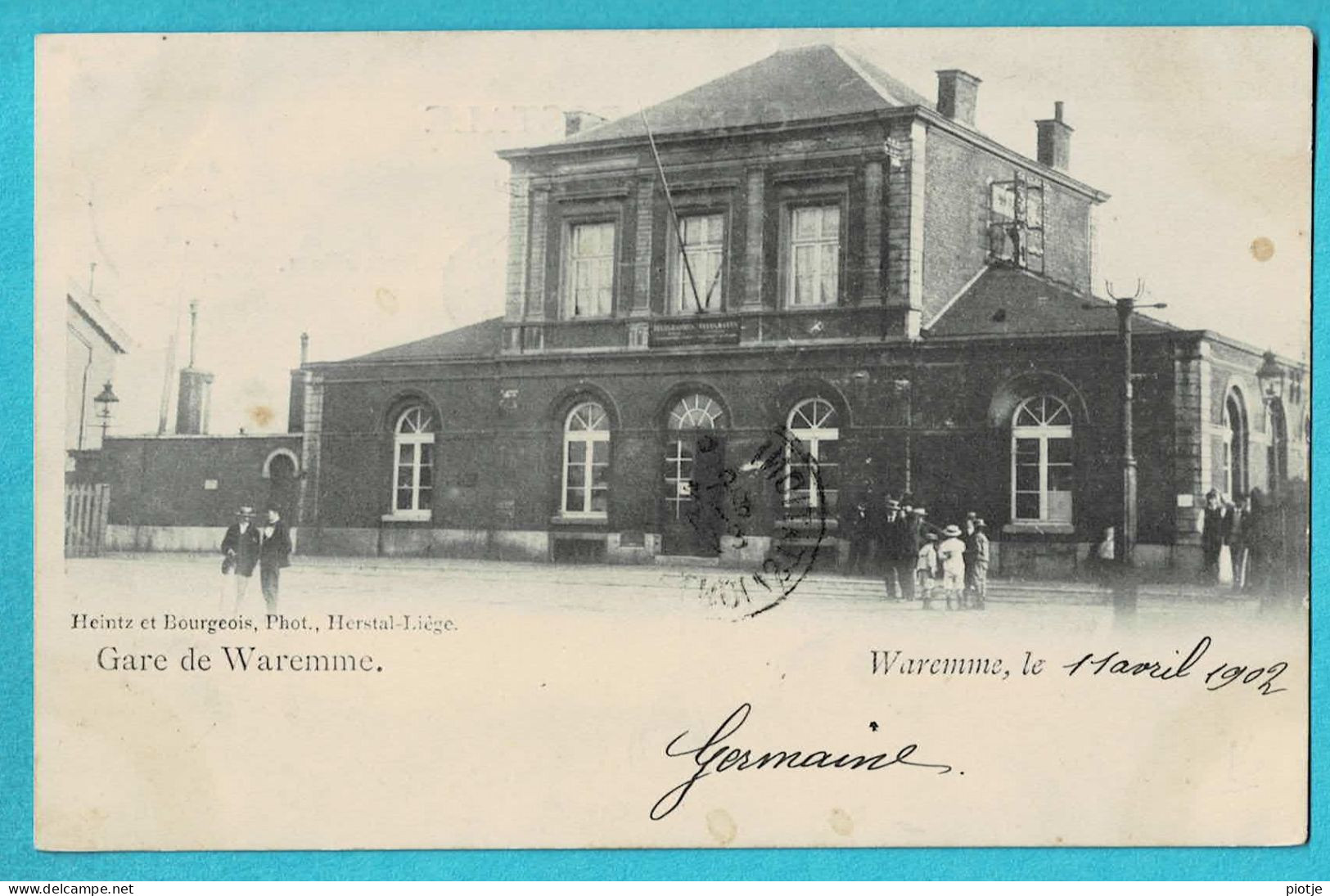 * Waremme - Borgworm (Liège - La Wallonie) * (Heintz Et Bourgeois, Phot Herstal) Gare De Waremme, Bahnhof, Station - Waremme