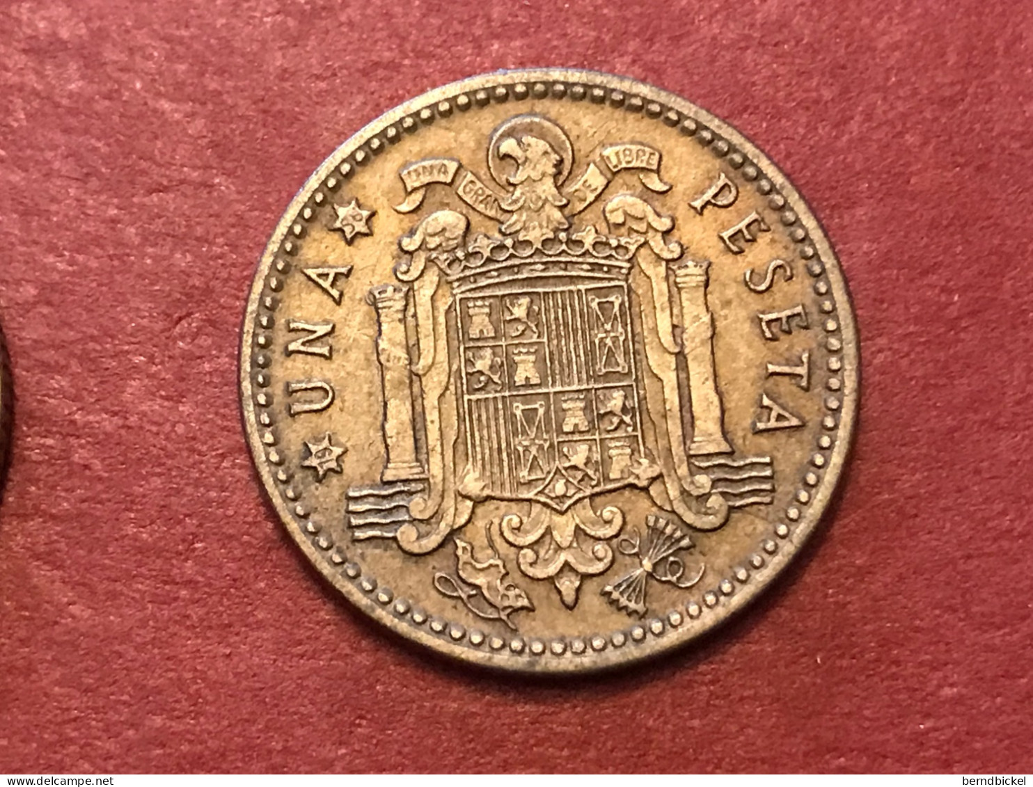 Münze Münzen Umlaufmünze Spanien 1 Peseta 1953 Im Stern 56 - 1 Peseta