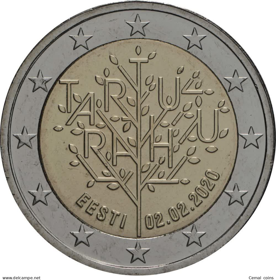 2 Euro 2020 Tartu Peace Treaty UNC - Estonie