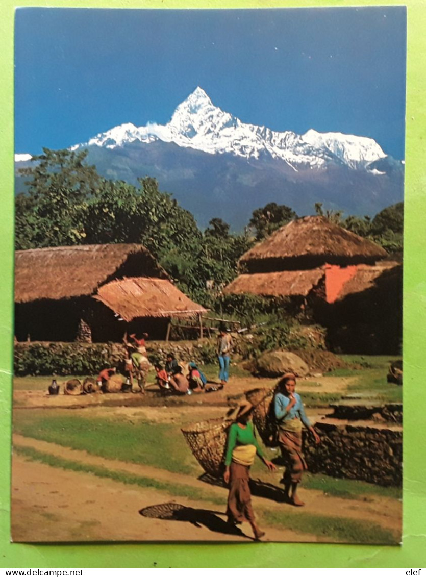 MACHHAPUCHHARE ,  From Pokhara Valley , NEPAL , Animée TB - Nepal