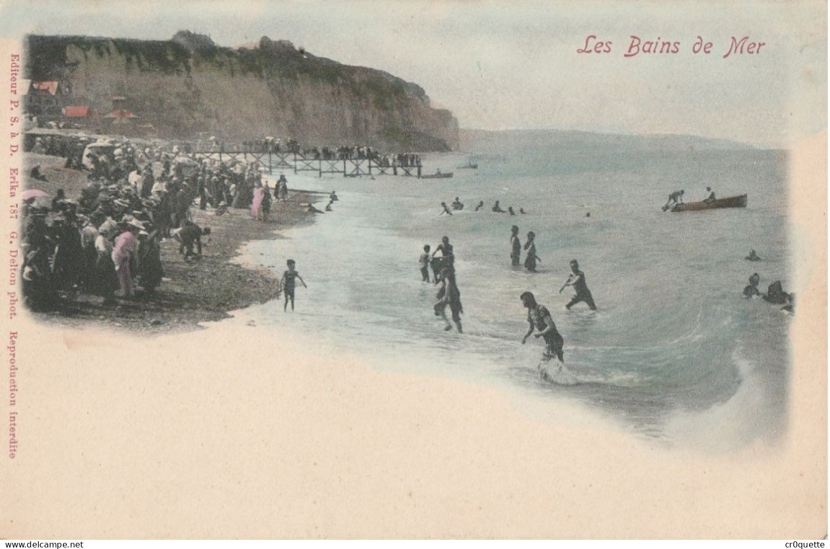 #  14 CALVADOS / BAINS De MER Vers 1900 - Zwemmen