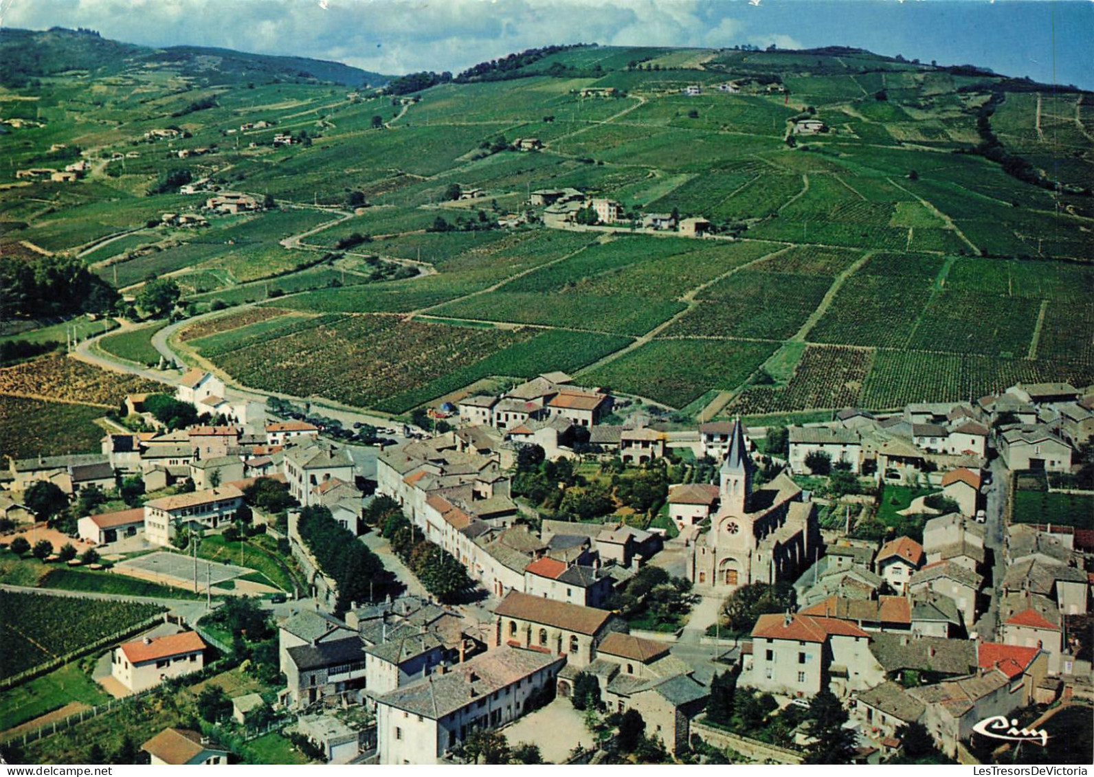 FRANCE - Julienas - Vue Générale Aérienne - Colorisé - Carte Postale - Julienas