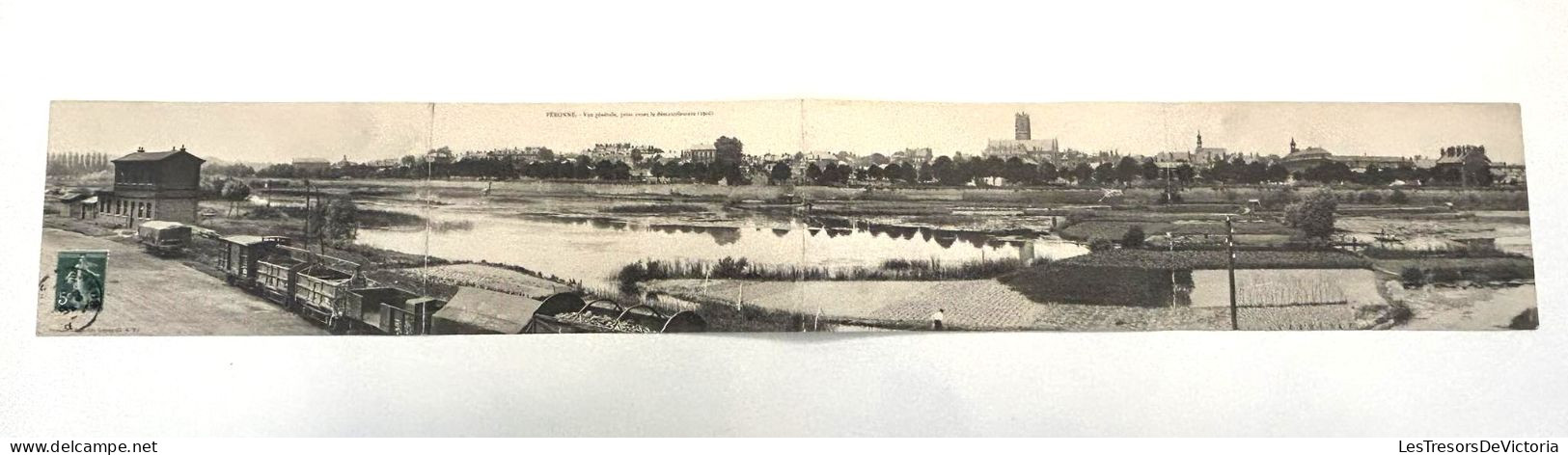 Belgique - Peronnes - Vue Générale, Prise Avant Le Démantèlement 1906 - Quadruple Carte - Carte Postale Ancienne - Anderlues