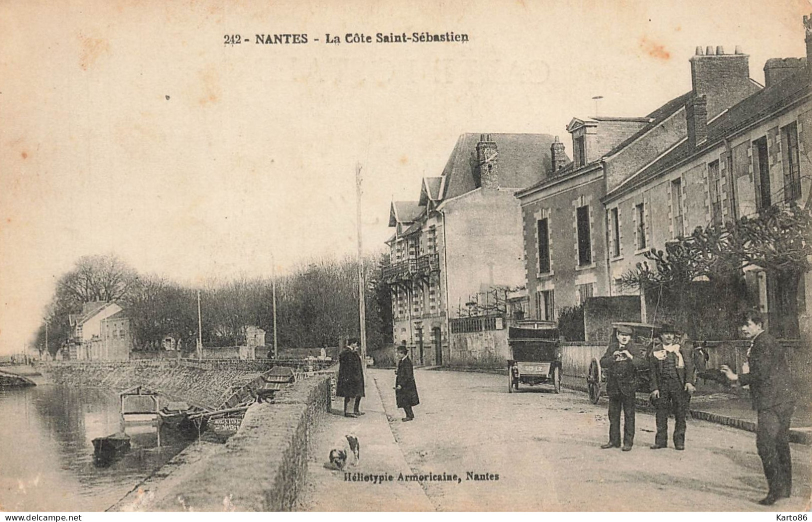 St Sébastien Sur Loire * Vers Nantes , La Côte Saint Sébastien * Villageois Bateau Lavoir - Saint-Sébastien-sur-Loire